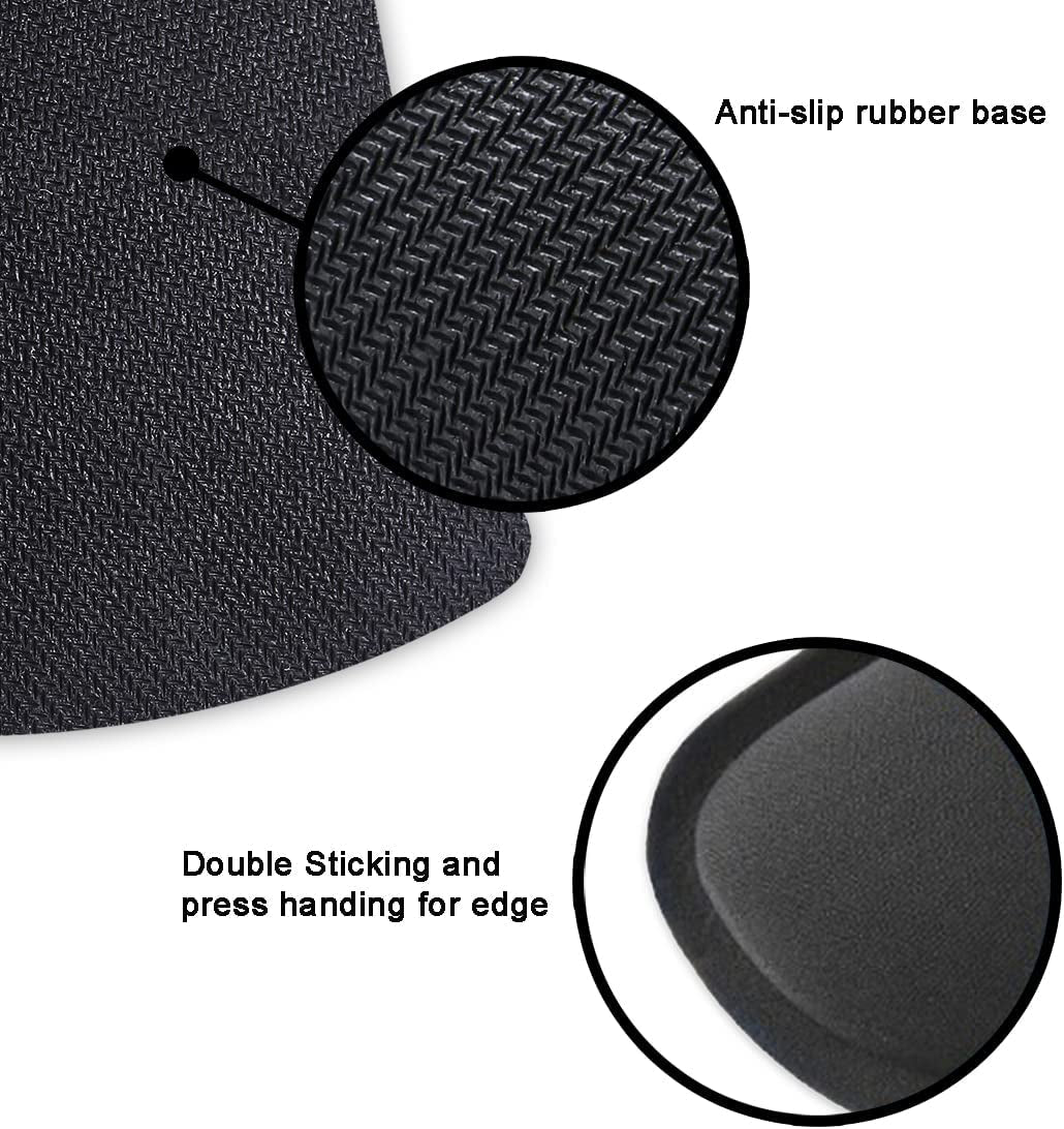 DOOKE Keyboard Wrist Rest Pad and Mouse Wrist Rest Support, Comfort Wrist Rest Pad with Non-Slip Rubber Base & Memory Foam Support for Working Gaming Fatigue Pain Relief Green Leaves