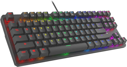 TECWARE Phantom 87-Key Mechanical Keyboard with RGB LED and Outemu RED Switches