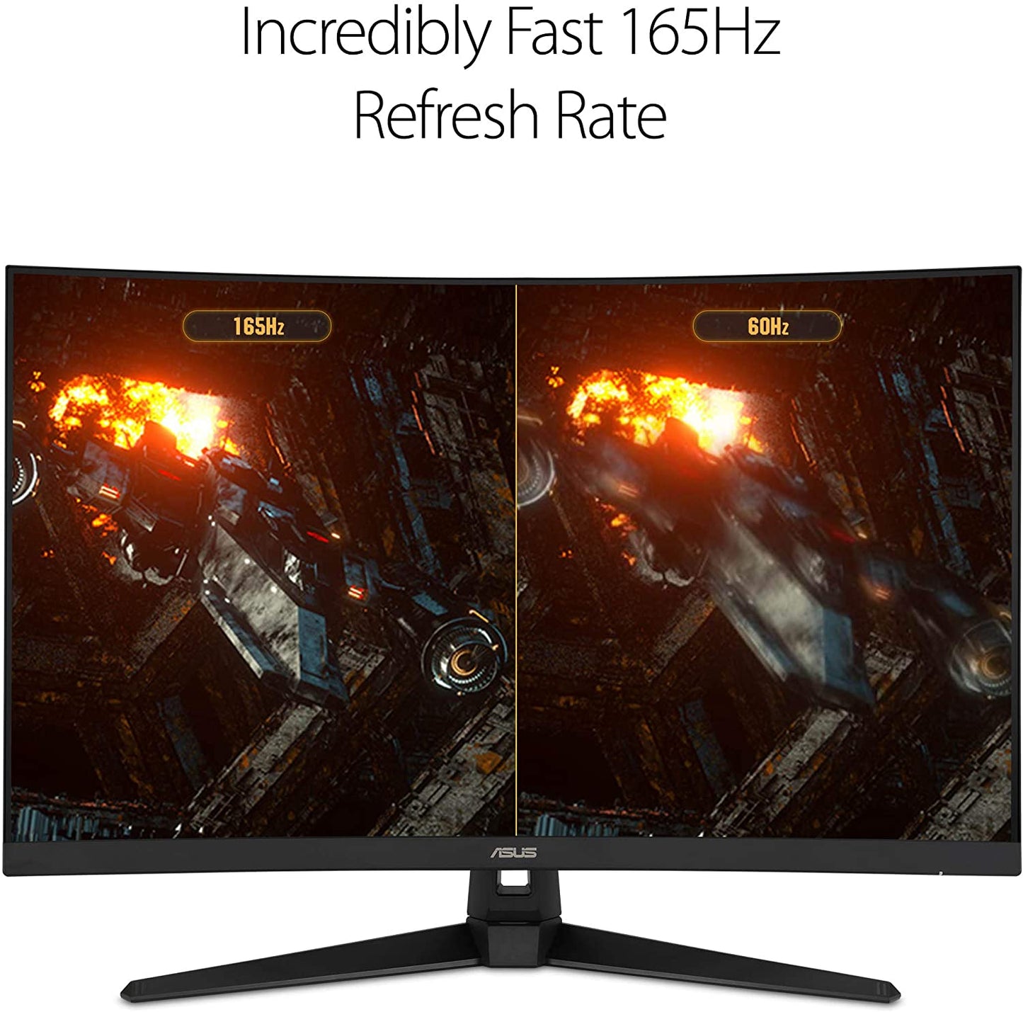 ASUS TUF Gaming VG328H1B 32-Inch Curved Monitor - 1080P Full HD, 165Hz (144Hz Supported), Extreme Low Motion Blur, Adaptive-Sync, FreeSync Premium, 1ms Response Time, Eye Care Technology, HDMI and D-Sub Connectivity