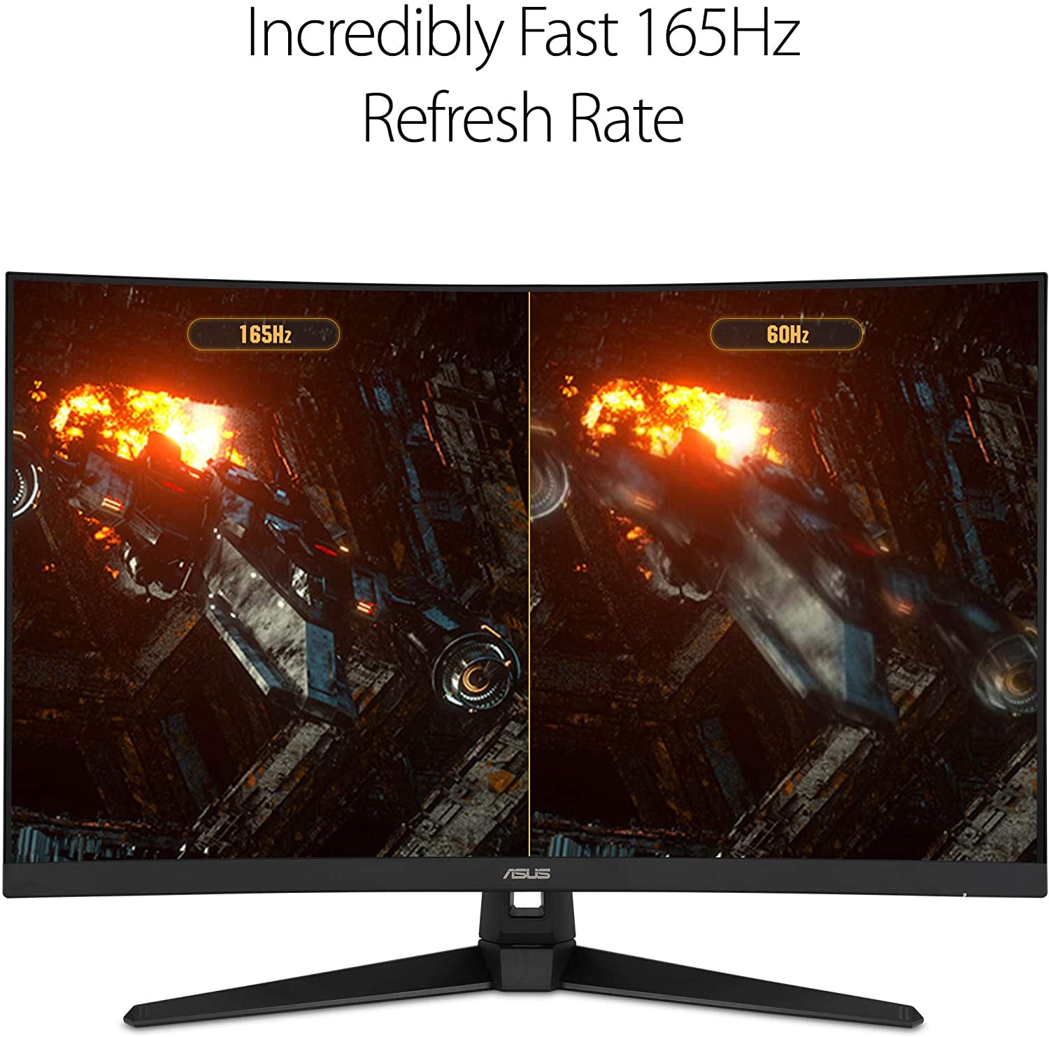 ASUS TUF Gaming VG328H1B 32-Inch Curved Monitor - 1080P Full HD, 165Hz (144Hz Supported), Extreme Low Motion Blur, Adaptive-Sync, FreeSync Premium, 1ms Response Time, Eye Care Technology, HDMI and D-Sub Connectivity