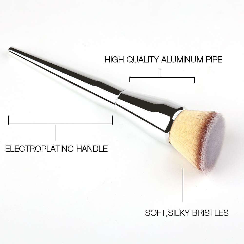 Foundation Brush,Daubigny Large Powder Brush Angled Top Premium Durable Kabuki Makeup Brush Perfect for Blending Liquid,Cream and Flawless Powder,Buffing, Blending,Concealer