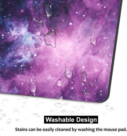 Audimi Cute Mouse Pad, Purple Galaxy Mouse Pad 9.5X7.9 Inch (24X20X0.3Cm)